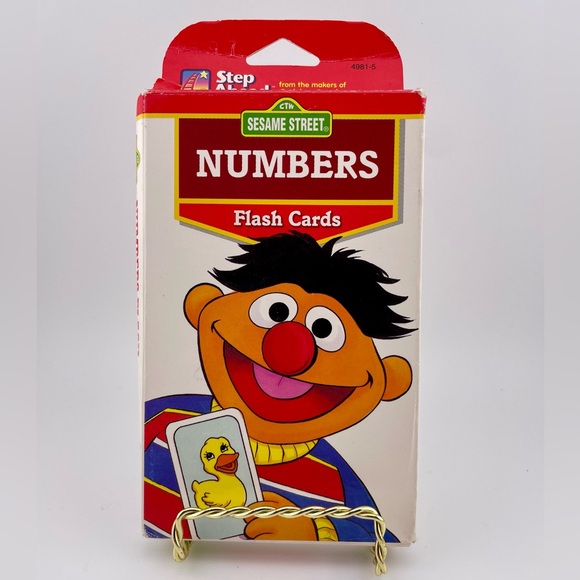 Vintage, Numbers Flash Cards - Sesame Street, Featuring Jim Henson's Muppets - Picture 1 of 5